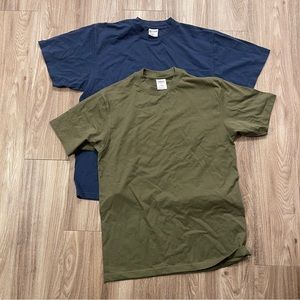 Shaka wear Olive Green Navy Blue 2 shirt L